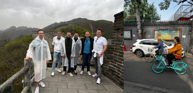 Spaziergang auf der Mauer und in den Hutongs in Beijing