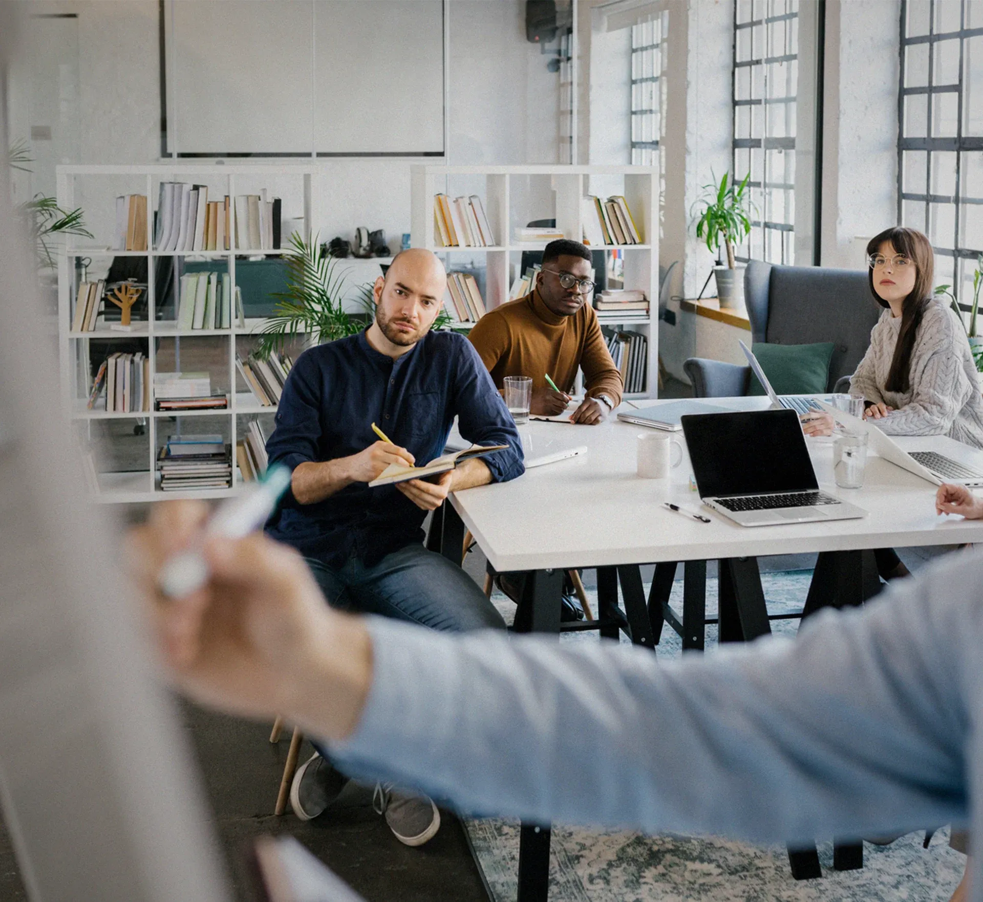 Team während eines Strategieworkshops